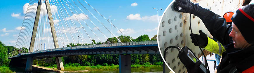 Schallemissionsprüfung an Brücken